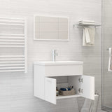 Bathroom Furniture Set White Engineered Wood 3071315