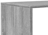 Room Divider Bookcase 4-Tier Grey Sonoma 131,5x29x131,5 cm Engineered Wood 857972