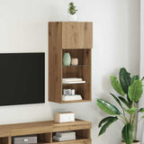 Wall-mounted TV Cabinet 40.5 x 30 x 90 cm Artisan Oak 882956