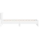 Bed Frame without Mattress with LED Lights White 90x190 cm Single 838834