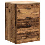 ZNTS Garage Storage Cabinet Old Wood 60x51x85 cm Solid Wood Pine 860605