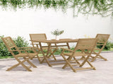 5 Piece Garden Dining Set Solid Wood Acacia 3294999