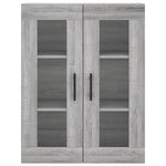 Highboard Grey Sonoma 69.5x34x180 cm Engineered Wood 3198239