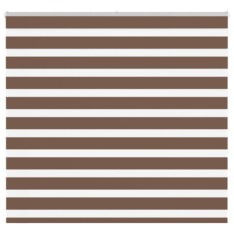 ZNTS Zebra Blind Brown 160x150 cm Fabric Width 155.9 cm Polyester 4014351