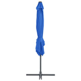 Cantilever Garden Parasol with Steel Pole Azure Blue 250x250 cm 46991