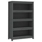 Book Cabinet Grey 80x35x126 cm Solid Wood Pine 821686