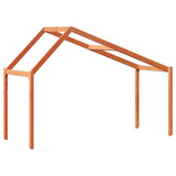 Kids' Bed Roof Wax Brown 203x80.5x142 cm Solid Wood Pine 846945