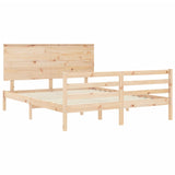 Bed Frame without Mattress 160x200 cm Solid Wood 3195231