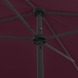 Beach Parasol Bordeaux red Polyester 314731