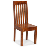 Dining Chair Set of 6 Brown Solid acacia wood Standard Durable 275274