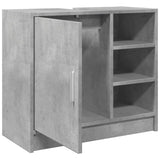 Sink Cabinet Concrete Grey 63x29x55 cm Engineered Wood 848132