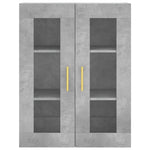 Highboard Concrete Grey 69.5x34x180 cm Engineered Wood 3198589