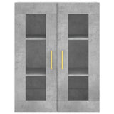 Highboard Concrete Grey 69.5x34x180 cm Engineered Wood 3198589