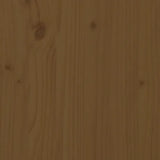 Bed Headboard Honey Brown 125.5x4x100 cm Solid Pine Wood 817933
