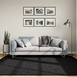 Rug OVIEDO Short Pile Black 200x200 cm 375560