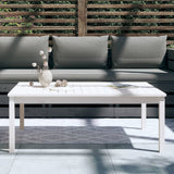 Garden Table White 121x82.5x45 cm Solid Wood Pine 824128