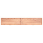 ZNTS Wall Shelf Light Brown 220x40x cm Treated Solid Wood Oak 363734