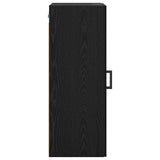 Wall Mounted Cabinet Black Oak 34.5 x 34 x 90 cm 882438