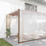 Clear Tarpaulin with Eyelets 12x12 m Polyethylene 4018582