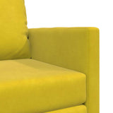 Sofa Bed Dark Yellow 74 x 77 x 81 cm Velvet 4106618