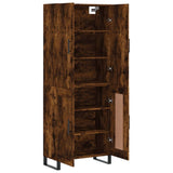 Highboard Smoked Oak 69,5x34x180 cm Engineered Wood 3195816