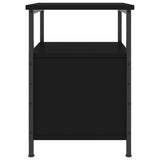 Bedside Cabinet Black 34x35.5x50 cm Engineered Wood 826013