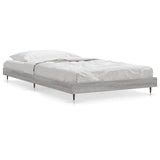 Bed Frame without Mattress Grey Sonoma 90x190 cm Single Engineered Wood 832203