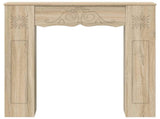 Fireplace Surround Sonoma Oak 102 x 20 x 102 cm Engineered Wood 8006635