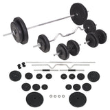 Barbell and Dumbbell Set 90 kg 91405