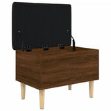 Storage Bench Brown Oak 62x42x46 cm Engineered Wood 835074