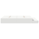 Storage Bed Frame with Drawer White 140 cm Engineered Wood 3335637