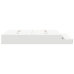 Storage Bed Frame White 236.5 x 150 x 31.5 cm Engineered wood 3335645