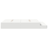 Storage Bed Frame White 236.5 x 150 x 31.5 cm Engineered wood 3335645