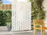 Privacy Screen White 100 x 50 x 180 cm Steel 868578