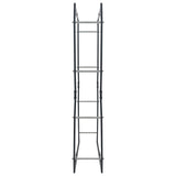 Firewood Rack Black 80x25x150 cm Steel 286289