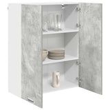 Hanging Cabinet Concrete Grey 80 x 31 x 100 cm Engineered Wood 884365