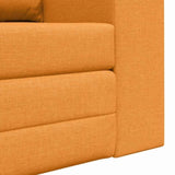 Sofa Bed Dark yellow 148 x 71 x 83 cm Fabric 4106681
