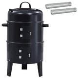 Outdoor Grill 40 x 80 cm Steel Black 3443028
