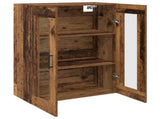Wall Mounted Cabinets 2 pcs Old wood 69.5 x 34 x 90 cm 3394584