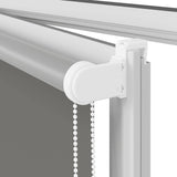 Roller Blind Blackout Grey 145x210 cm Fabric Width 141.6 cm Polyester 4011189