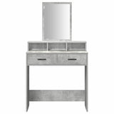 Dressing Table Concrete Grey 79 x 41 x 140 cm Engineered Wood 865139