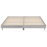 ZNTS Bed Frame without Mattress Grey Sonoma 200x200 cm Engineered Wood 832115