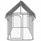 Outdoor Dog Kennel with Roof 400x100x150 cm 171497