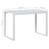 Computer Desk White 110x60x73 cm Engineered Wood 30197