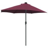 Garden Parasol Bordeaux Red 294 x 150 x 223 cm 42003263