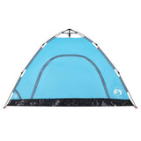 Camping Tent 4-Person Blue Quick Release 4004170