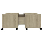Coffee Table Sonoma Oak 75x75x38 cm Engineered Wood 806870