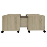 Coffee Table Sonoma Oak 75x75x38 cm Engineered Wood 806870