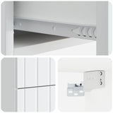 Wall-Mounted Bedside Cabinet White 33 x 34.5 x 43 cm 898295