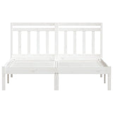 Bed Frame White Solid pine wood 140x200 cm Classic/Traditional 3100590